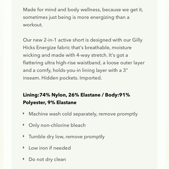 GILLY HICKS SHORTS - Picture 8 of 10